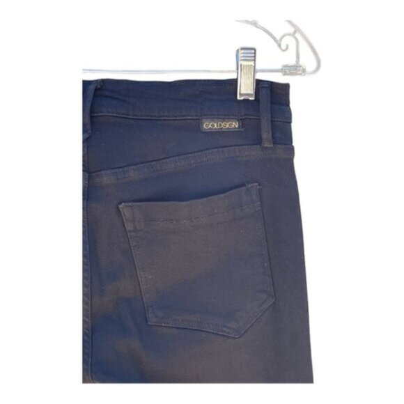 GoldSign Black High Rise Straight Leg Skinny Jeans Size 31 - Picture 8 of 10